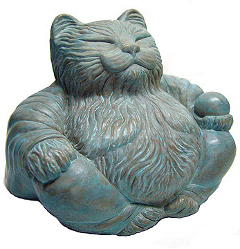 Tyber Katz Big Blue Cat Buddha