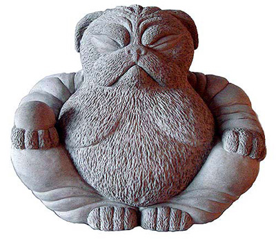 Tyber Katz Natural Stone
                                        Pug Buddha Sculpture