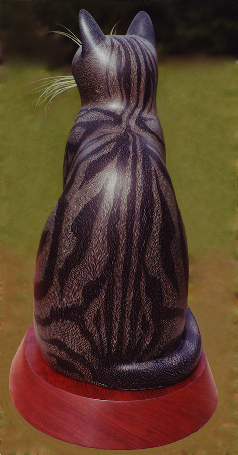 Neo Wooden Sculpture Cat