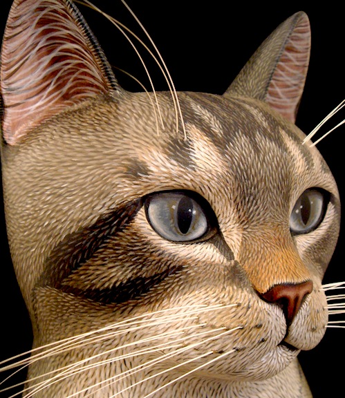 Neo Wooden Sculpture Cat