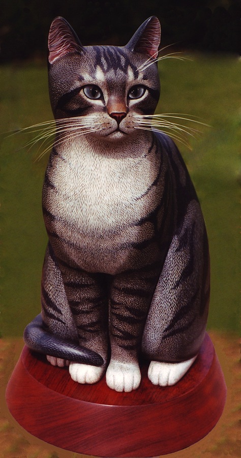 Neo Wooden Sculpture Cat