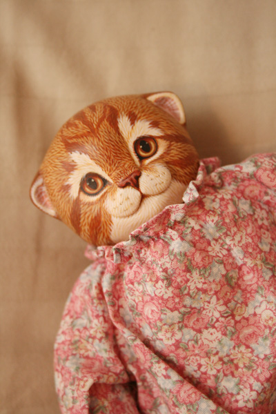 tyber katz
                                            wooden newborn kitten doll